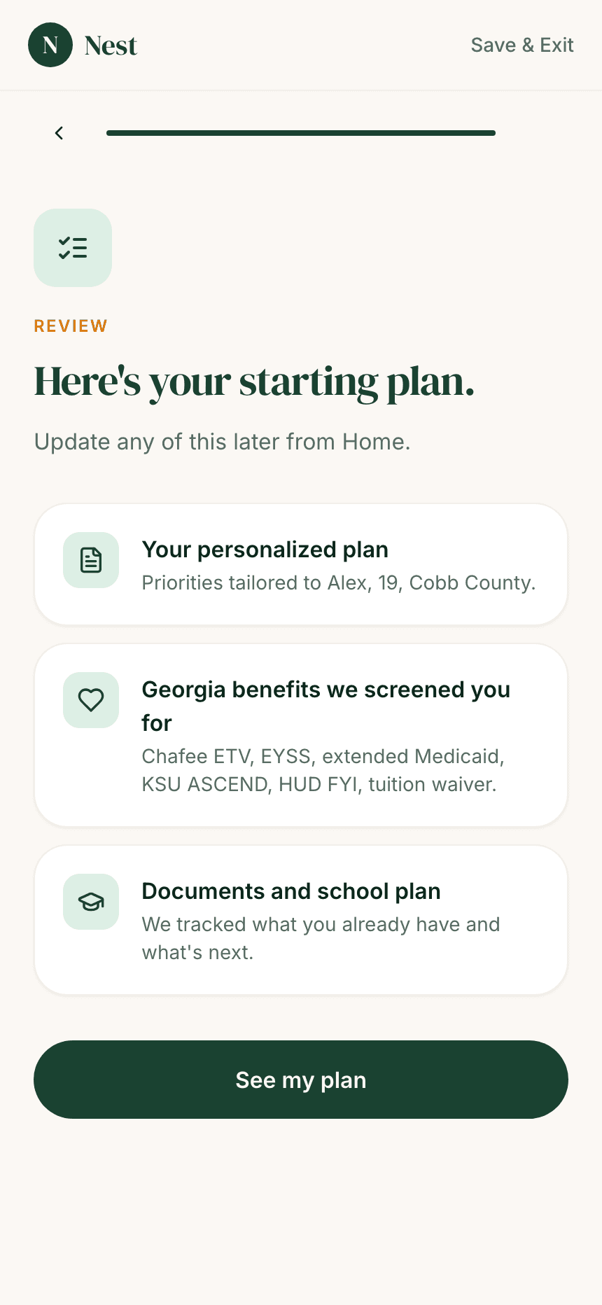 Nest onboarding — review